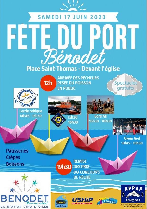 Affiche fete du port benodet 2023